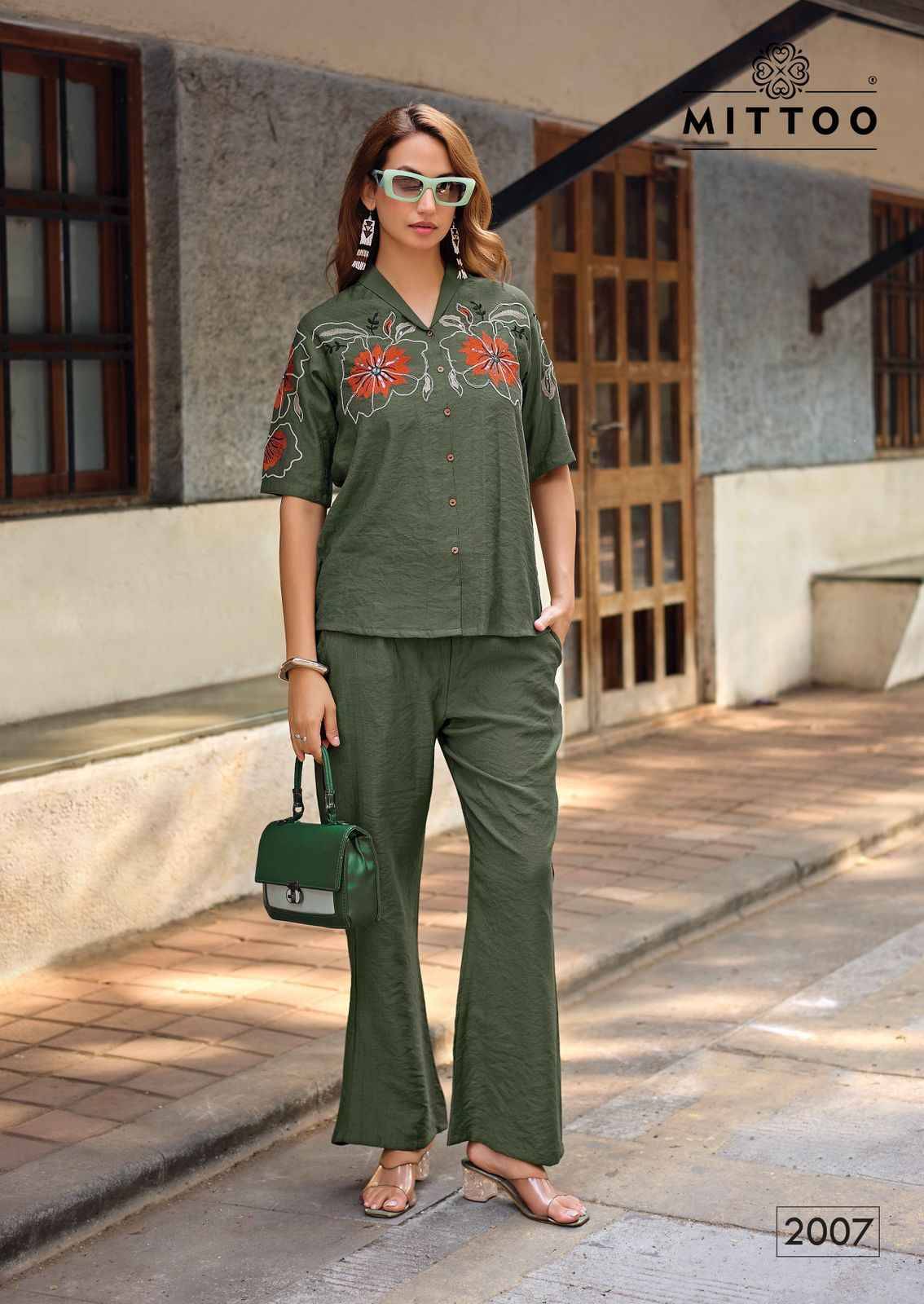 DAIZY VOL 2 By MITTOO 2007 to 2012 Series Designer Collection Viscose Co-ord Set At Wholesale Price